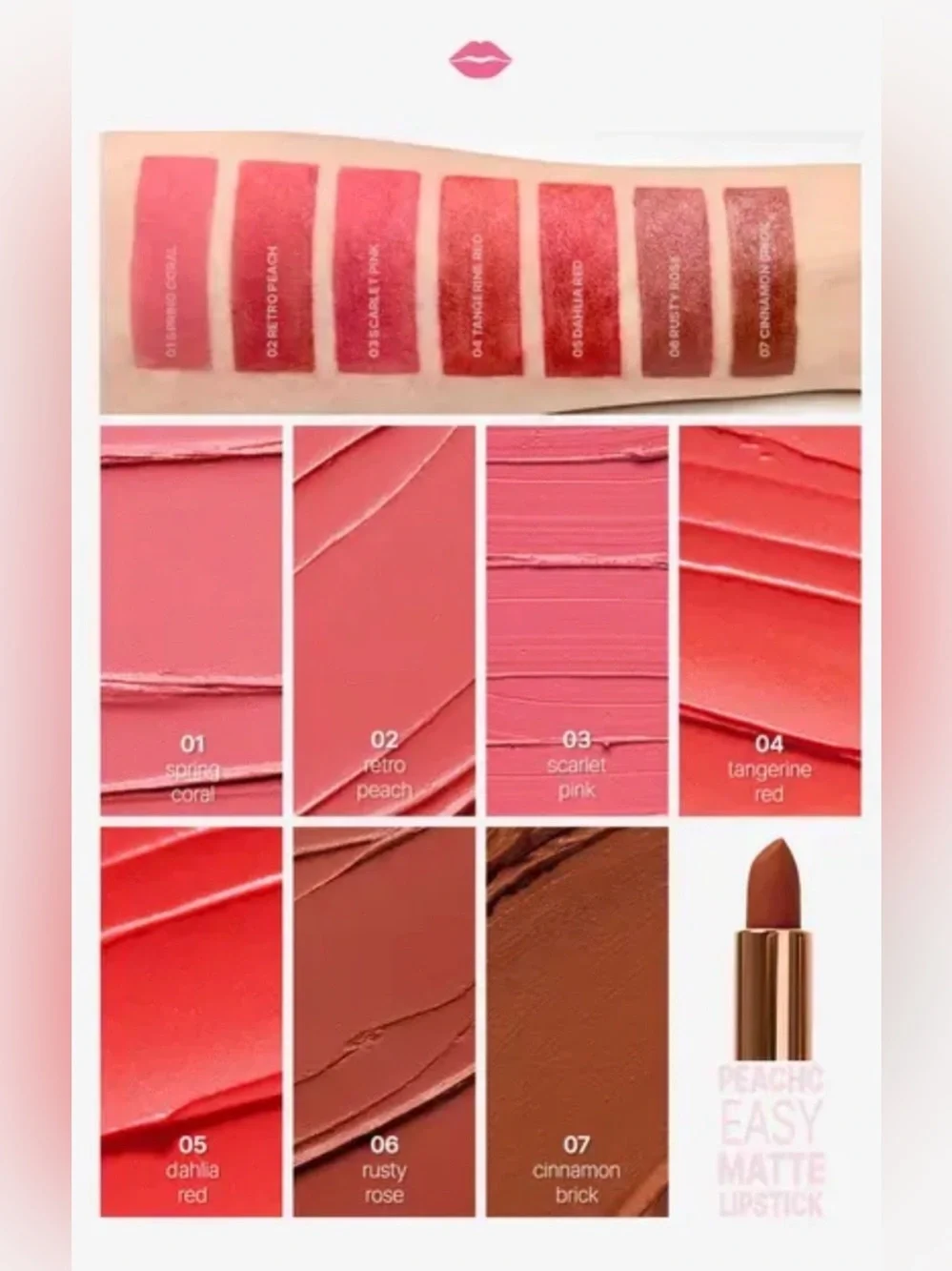 Peach C Creamy Matte Lipstick